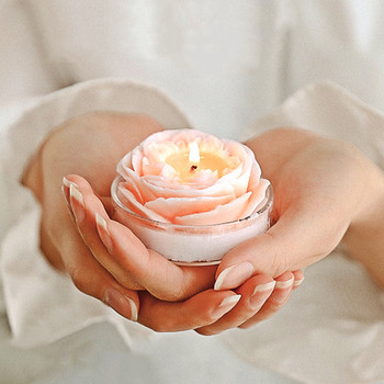 Austin Rose Candle Силиконова форма Направи си сам Цветя Изработка на свещи Сапунена смола Шоколадова форма Подаръци за рожден ден на Свети Валентин Занаятчийски декор за дома