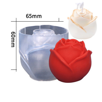 Austini roosi küünal silikoonvorm DIY lilled küünal seebi vaigu valmistamine šokolaadivorm sõbrapäeva sünnipäevakingitused käsitöö kodukaunistus