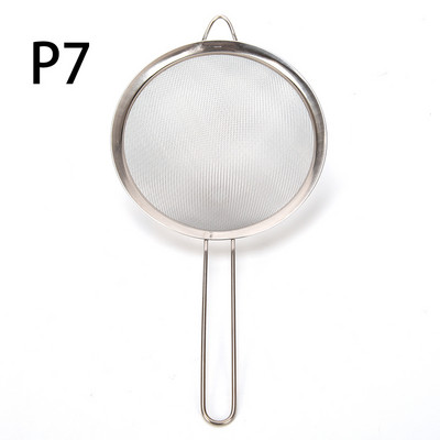 Нов 7/8/10/12/14/16/18/20/22 см Кухня от неръждаема стомана Допълнителна цедка за чай с брашно Мрежест гевгир Сито Филтър Сито