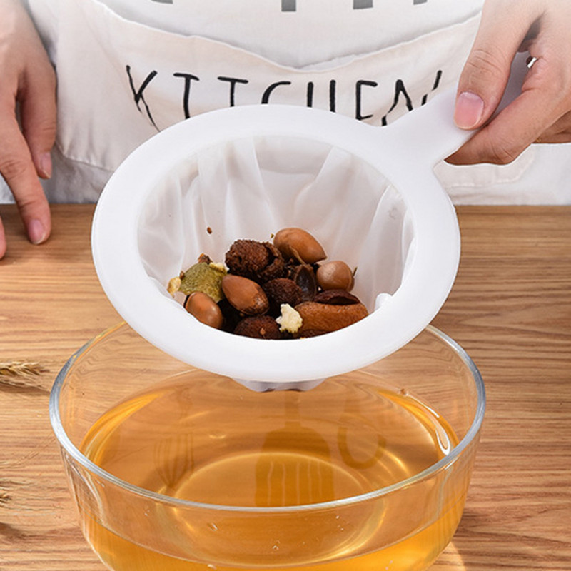 100/200/400 võrgusilma korduvkasutatav nailon ülipeen filter võrgusõel Lusikas sõel Sojapiimamahl kohvi-toidufilter köögikurn