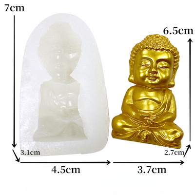 3D Buddha silikoonküünla vormi meditatsioon Buddha laulmine kipssavi epoksüvaigust seebi valmistamise tarvikud kiriku kaunistamise protsess