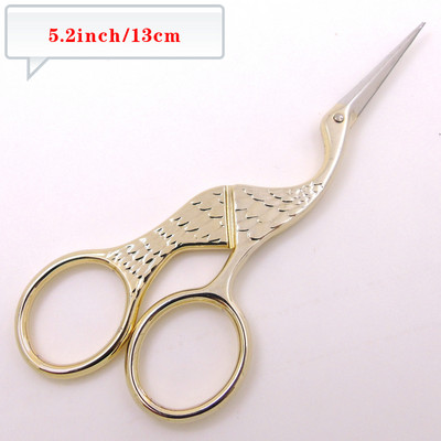 Ždral Usta Škare Križni bod Starinski Vintage Zanat Šivaće Škare Ribolov Konac od nehrđajućeg čelika Škare Rezanje tkanine