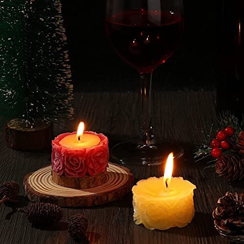 Toidukvaliteediga roosiõiekujuline silikoonküünlavorm Fondantvormid Käsitsi valmistatud seebist savivormid koogi küpsetamine pulmakingituseks Kaunistusvahendid