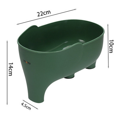 Ziloņu notekas grozs Daudzfunkcionāls virtuves glabāšanas notekas grozs Mājsaimniecības augļu un dārzeņu grozs Plastmasas notekas grozs