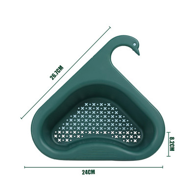 Ziloņu notekas grozs Daudzfunkcionāls virtuves glabāšanas notekas grozs Mājsaimniecības augļu un dārzeņu grozs Plastmasas notekas grozs