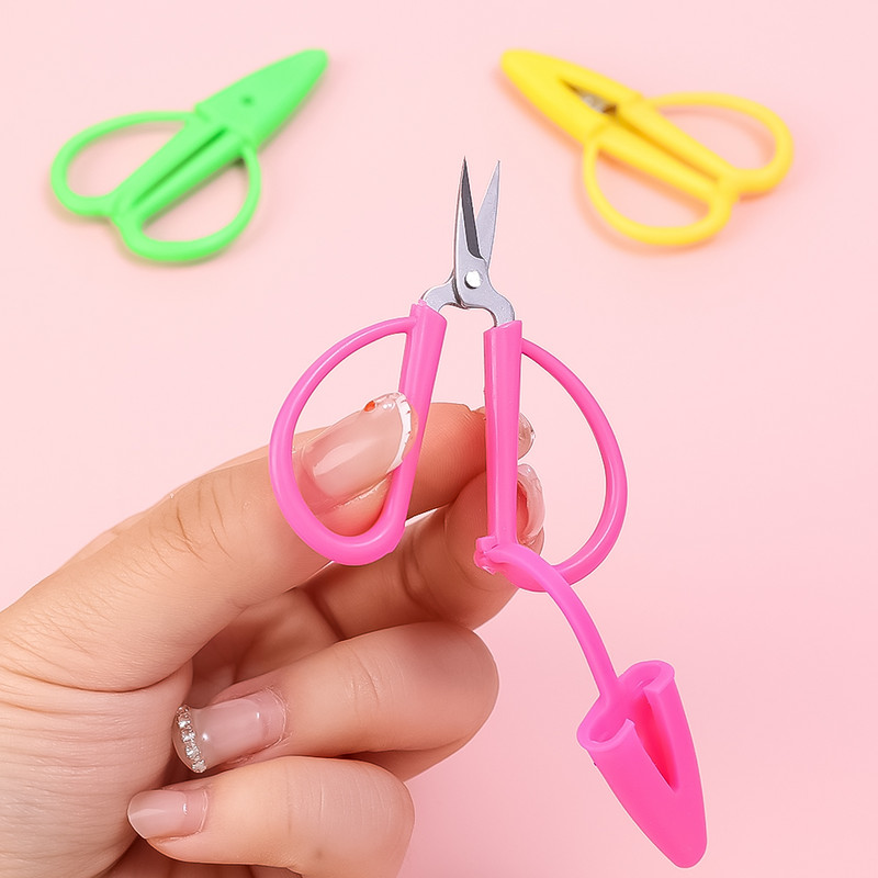 Kaasaskantavad minikäärid koos korgikääridega kaitsekattega niidipea lõigatud tikandid väikesed terava otsaga käärid õmblemiseks