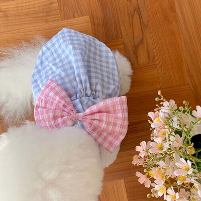 Mājdzīvnieku bantes svārki Bichon Frise kleita pūdelis vasaras apģērbs kucēnu rūtains krekls Moderns suņu apģērbs mājdzīvnieku piederumi XS-XL