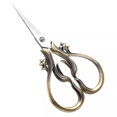 SHWAKK 1 τμχ Vintage Scissors Antique Scissors ανθεκτικό και αιχμηρό Κατάλληλο για ράφτες που κόβουν ύφασμα και ράβουν σταυροβελονιά