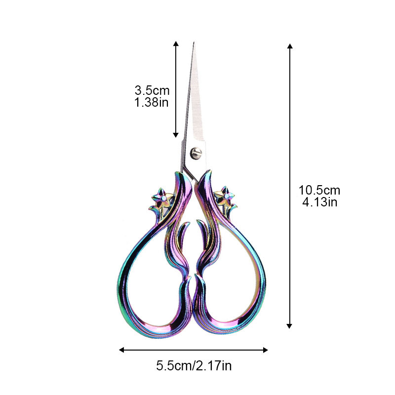 SHWAKK 1 τμχ Vintage Scissors Antique Scissors ανθεκτικό και αιχμηρό Κατάλληλο για ράφτες που κόβουν ύφασμα και ράβουν σταυροβελονιά