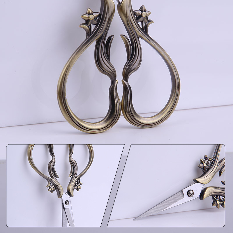 SHWAKK 1 τμχ Vintage Scissors Antique Scissors ανθεκτικό και αιχμηρό Κατάλληλο για ράφτες που κόβουν ύφασμα και ράβουν σταυροβελονιά