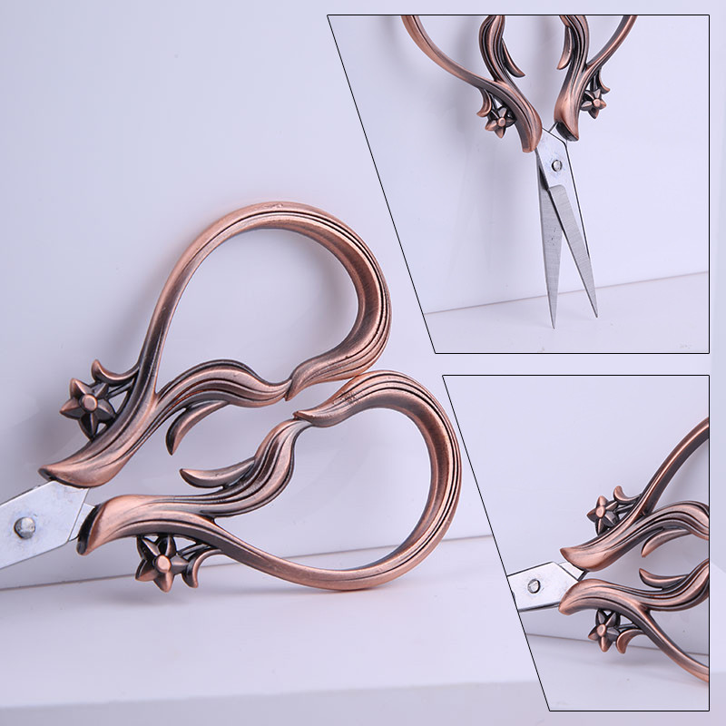 SHWAKK 1 τμχ Vintage Scissors Antique Scissors ανθεκτικό και αιχμηρό Κατάλληλο για ράφτες που κόβουν ύφασμα και ράβουν σταυροβελονιά