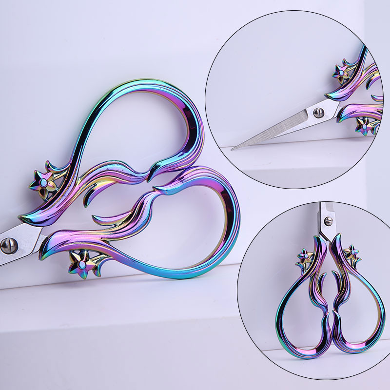 SHWAKK 1 τμχ Vintage Scissors Antique Scissors ανθεκτικό και αιχμηρό Κατάλληλο για ράφτες που κόβουν ύφασμα και ράβουν σταυροβελονιά