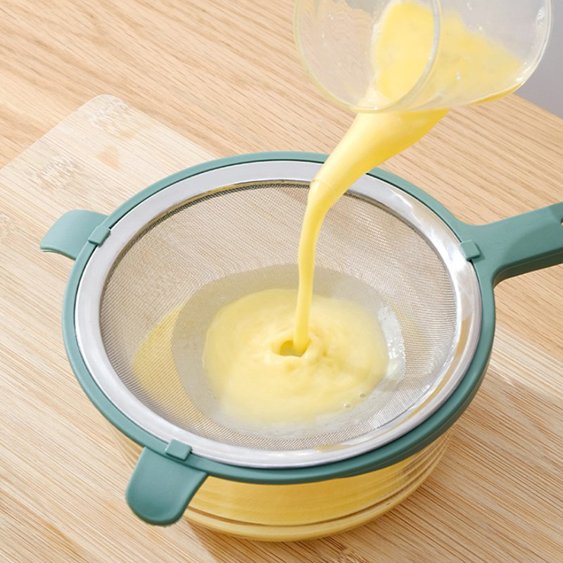 Stiepļu siets smalku sietu eļļas sietiņš Miltu siets siets caurduris Virtuves instrumenti