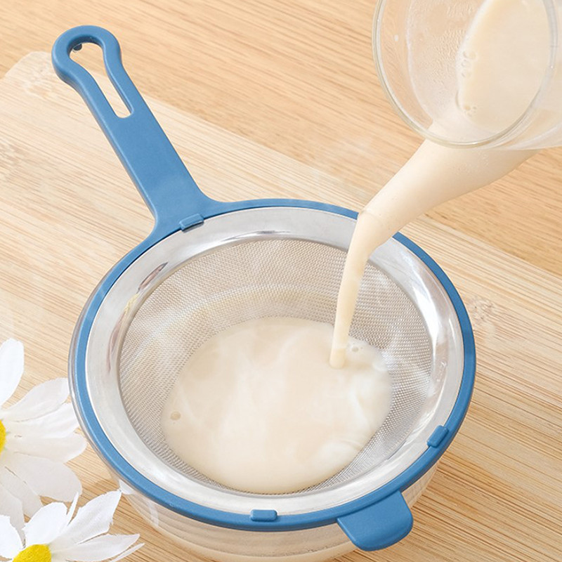 Stiepļu siets smalku sietu eļļas sietiņš Miltu siets siets caurduris Virtuves instrumenti