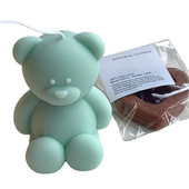 3D lāča sveces silikona veidne Jauka mini dzīvnieku aromātiskā sveču ziepju ģipsis dekoratīvā dekorēšana amatniecības veidne Diy kūkas cepšanai