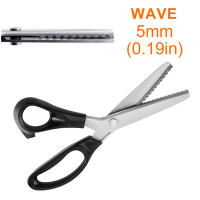 3/5/7MM Zig Zag Šūšanas Griezumi Drēbju šūšanas Šķēres Pinking Šķēres Nerūsējošā tērauda Mežģīņu Šķēres Ādas Amatniecības audumu Šķēres