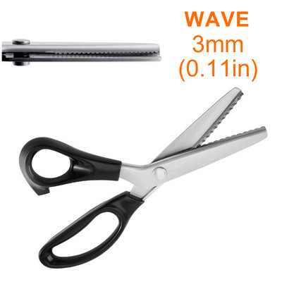 3/5/7MM Zig Zag Šūšanas Griezumi Drēbju šūšanas Šķēres Pinking Šķēres Nerūsējošā tērauda Mežģīņu Šķēres Ādas Amatniecības audumu Šķēres