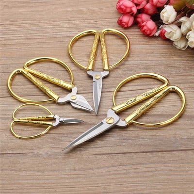 4 Size Scissors Stainless Steel Kitchen Small Gold Scissors Kitchen Tools Professional Sewing Scissors Sewing Antique Scissors
