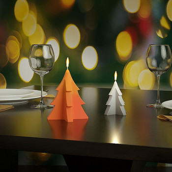 2022 Силиконови форми за коледно дърво Направи си сам ръчно изработена форма за свещи с аромат на ароматен гипс Коледна украса Занаяти за домашен декор