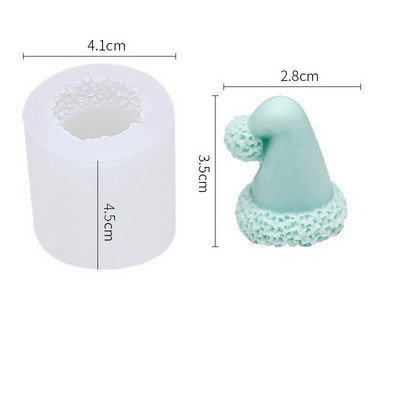 2022 karácsonyfa szilikon formák barkácsolás kézzel készített aromás gipsz illatos gyertyaforma karácsonyi dekorációk lakberendezési kézműves