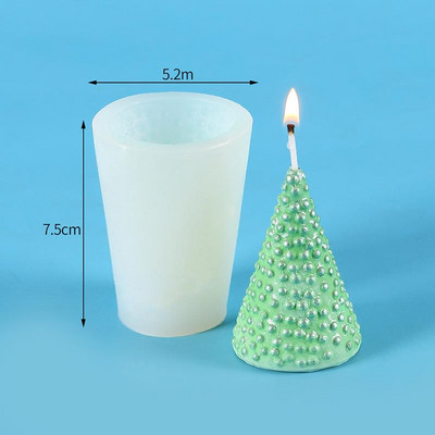 2022 karácsonyfa szilikon formák barkácsolás kézzel készített aromás gipsz illatos gyertyaforma karácsonyi dekorációk lakberendezési kézműves