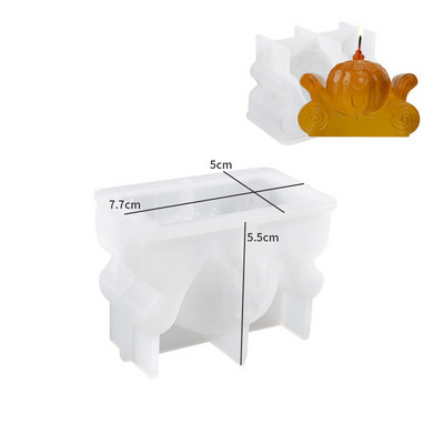 Jauna Helovīna lāsta lelle svece, silikona veidne DIY amatniecības ģipša sveķu ziepju izgatavošanas komplekts aromterapijas svece ar rokām gatavota svētku dāvana