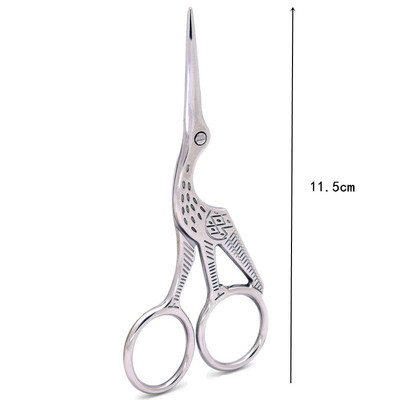 Ρετρό Έγχρωμη Εκτύπωση Stork Scissors Ροζ Ψαλίδι Ραπτικής για Υφάσματα Ραπτικής Αναλώσιμα και Αξεσουάρ Μικρό Ψαλίδι Antique Craft