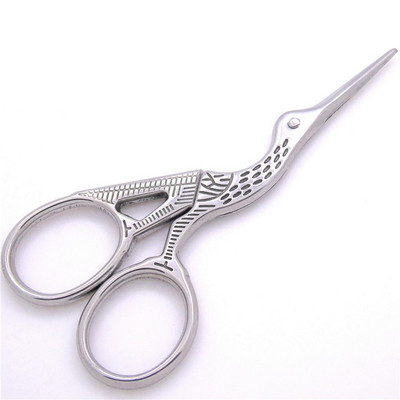 Ρετρό Έγχρωμη Εκτύπωση Stork Scissors Ροζ Ψαλίδι Ραπτικής για Υφάσματα Ραπτικής Αναλώσιμα και Αξεσουάρ Μικρό Ψαλίδι Antique Craft