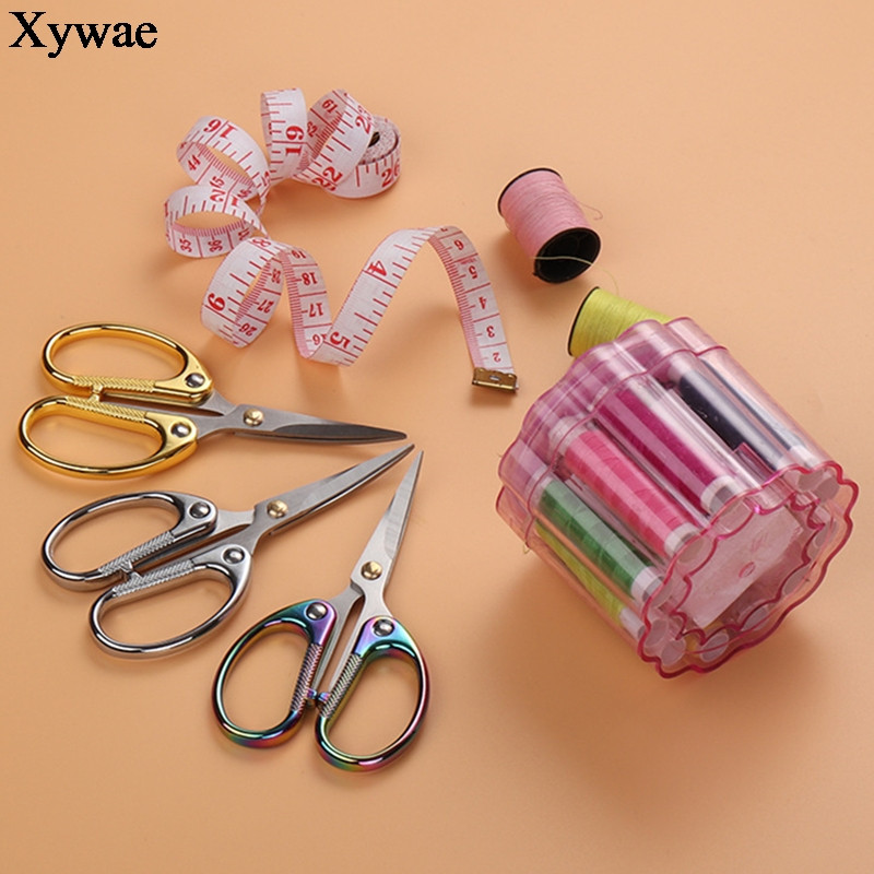 Väändunud peaga tikandid käärid näputööks õmblemiseks Lõikamiseks Vintage kumerad käärid kanga jaoks ristpistes käsitöötööriistad