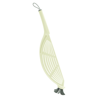 Plastmasas pusmēness pannas sietiņš ar rokturi ūdens filtriem, rīsiem, augļiem, dārzeņiem, makaronu caurduris virtuves piederumiem