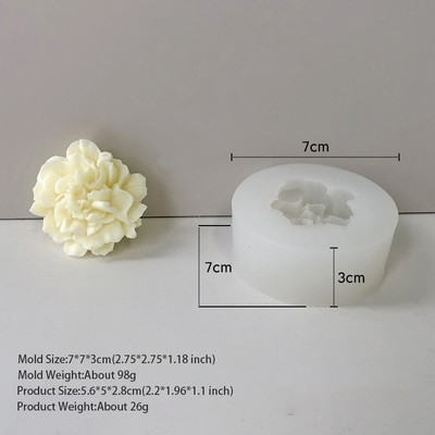 Jauna ziedu rožu sveču vaska silīcija 3D ziepju veidņu kūka dekorēšanas rokasgrāmata ar rokām gatavota sveķu māla konfekšu šokolādes Gumpaste veidne