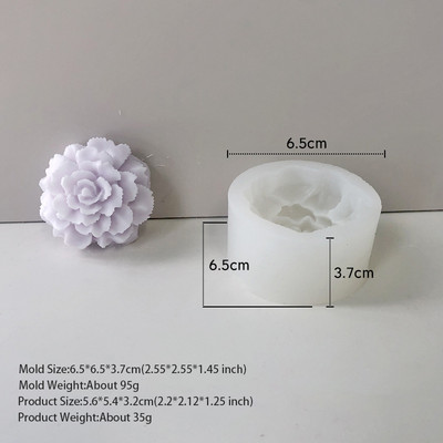 Jauna ziedu rožu sveču vaska silīcija 3D ziepju veidņu kūka dekorēšanas rokasgrāmata ar rokām gatavota sveķu māla konfekšu šokolādes Gumpaste veidne