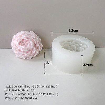 Jauna ziedu rožu sveču vaska silīcija 3D ziepju veidņu kūka dekorēšanas rokasgrāmata ar rokām gatavota sveķu māla konfekšu šokolādes Gumpaste veidne