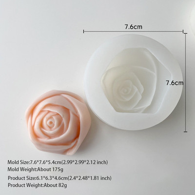 Jauna ziedu rožu sveču vaska silīcija 3D ziepju veidņu kūka dekorēšanas rokasgrāmata ar rokām gatavota sveķu māla konfekšu šokolādes Gumpaste veidne