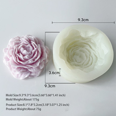 Jauna ziedu rožu sveču vaska silīcija 3D ziepju veidņu kūka dekorēšanas rokasgrāmata ar rokām gatavota sveķu māla konfekšu šokolādes Gumpaste veidne