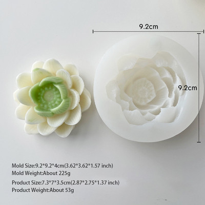 Jauna ziedu rožu sveču vaska silīcija 3D ziepju veidņu kūka dekorēšanas rokasgrāmata ar rokām gatavota sveķu māla konfekšu šokolādes Gumpaste veidne