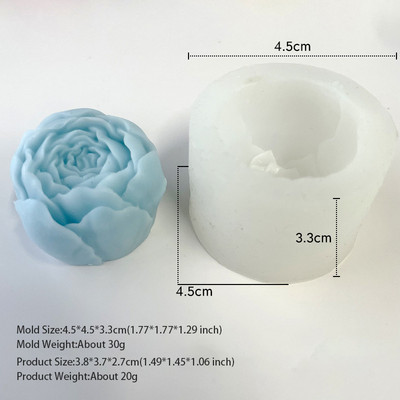 Jauna ziedu rožu sveču vaska silīcija 3D ziepju veidņu kūka dekorēšanas rokasgrāmata ar rokām gatavota sveķu māla konfekšu šokolādes Gumpaste veidne