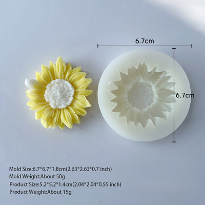 Jauna ziedu rožu sveču vaska silīcija 3D ziepju veidņu kūka dekorēšanas rokasgrāmata ar rokām gatavota sveķu māla konfekšu šokolādes Gumpaste veidne