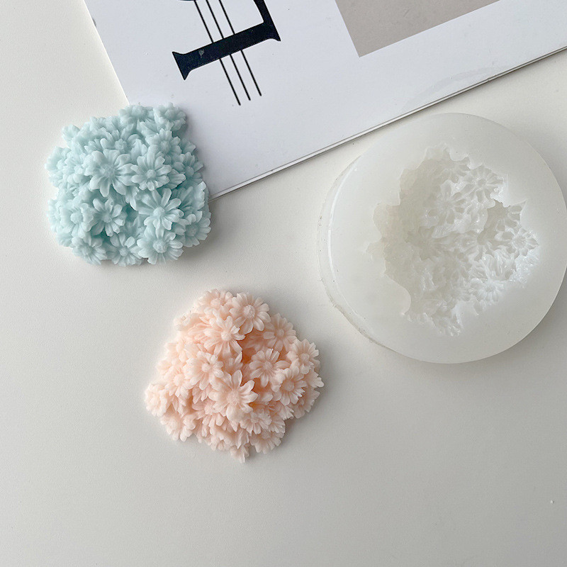 Nauja gėlių rožių žvakių vaško silicio 3D muilo formų torto dekoravimo instrukcija rankų darbo dervos molio saldainių šokolado gumpaste forma