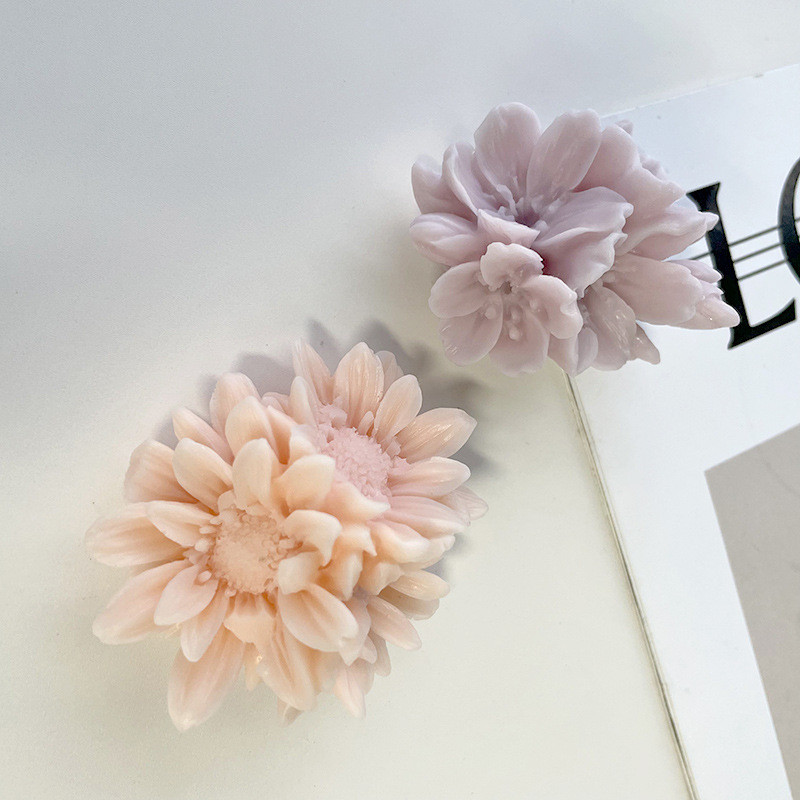 Nauja gėlių rožių žvakių vaško silicio 3D muilo formų torto dekoravimo instrukcija rankų darbo dervos molio saldainių šokolado gumpaste forma