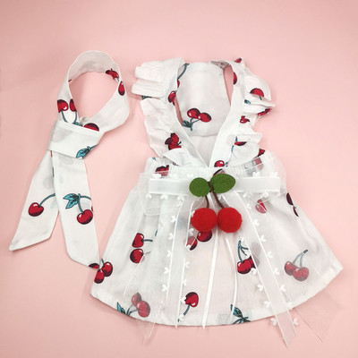 New Ins Cherry Lemmikloomariided Koerte Pulmakleit Mjäu Seelik Kleit Lemmikloomarõivad Kingitus Kikilips Disainer koerarõivad