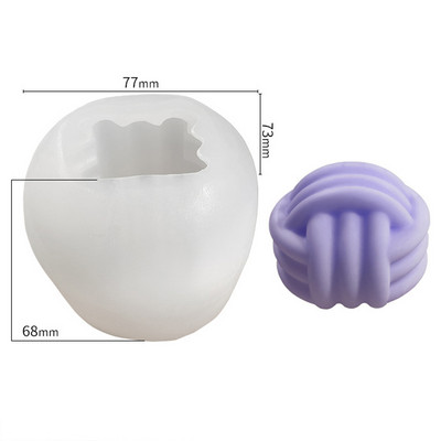 Mitmestiilis mullipallide silikoonküünla vorm Käsitsi valmistatud geomeerne 3D pallikujuline epoksüvaigu krohvvormid isetegemine kodu käsitöö sisekujundus