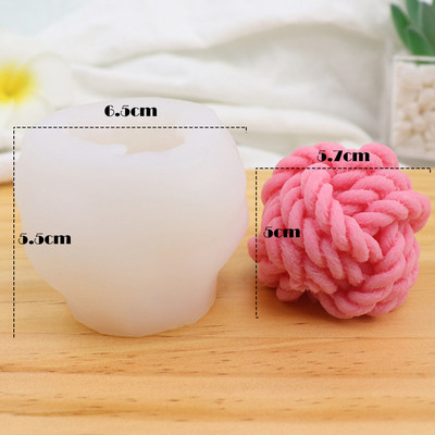 Mitmestiilis mullipallide silikoonküünla vorm Käsitsi valmistatud geomeerne 3D pallikujuline epoksüvaigu krohvvormid isetegemine kodu käsitöö sisekujundus