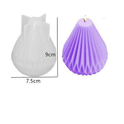 Mitmestiilis mullipallide silikoonküünla vorm Käsitsi valmistatud geomeerne 3D pallikujuline epoksüvaigu krohvvormid isetegemine kodu käsitöö sisekujundus