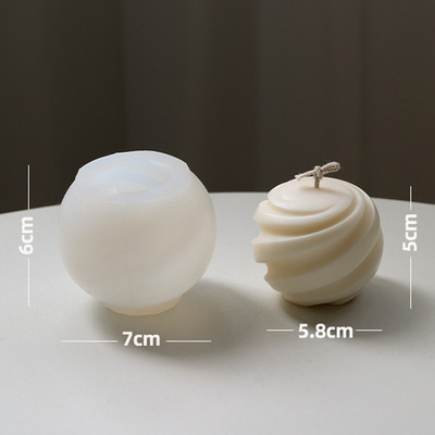 Mitmestiilis mullipallide silikoonküünla vorm Käsitsi valmistatud geomeerne 3D pallikujuline epoksüvaigu krohvvormid isetegemine kodu käsitöö sisekujundus