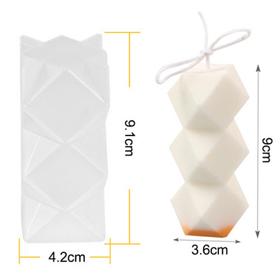 Mitmestiilis mullipallide silikoonküünla vorm Käsitsi valmistatud geomeerne 3D pallikujuline epoksüvaigu krohvvormid isetegemine kodu käsitöö sisekujundus