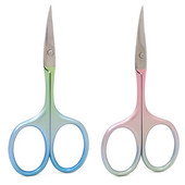 Izliektas, cute vintage mazas uzacu šķēres, leņķveida skaistumkopšanas šķēres makšķerēšanai krustdūriena izšūšanai šūšanas rīka vītne