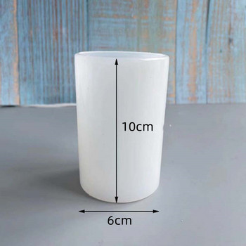 3D Свещ във формата на цилиндър Силиконова форма Направи си сам Cented Candle Сапун Форма за занаяти Изработка на подаръци Гипсова смола Восък Домашна декорация