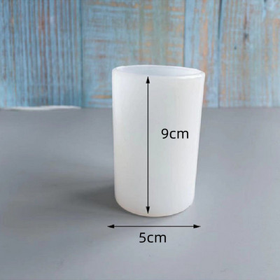 3D-silindri kujuga küünlakujuline silikoonvorm DIY tsentriga küünla seebivorm käsitöö kingituste tegemine krohvivaigust vahast omatehtud kaunistus