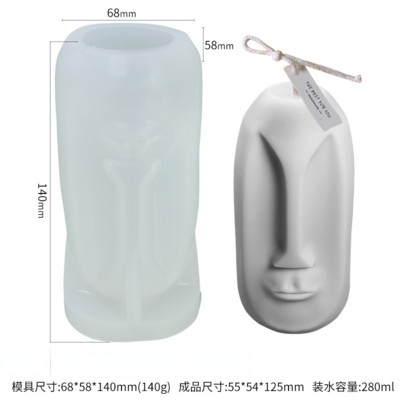 Jauna bezsejas Ziemassvētku vecīša sveces silikona veidne DIY rūķu smaržu akmens sveču izgatavošana no ģipša sveķu veidnes brīvdienu dāvanu mājas dekorēšanai